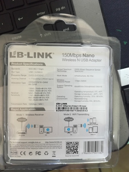 Bộ thu Wifi LB-Link BL-WN151